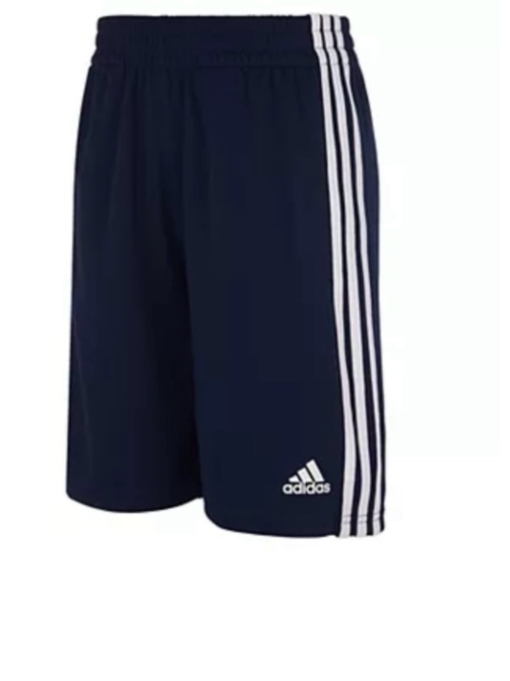 Adidas Boys Athletic Logo Shorts - Size XL, Navy Blue, Performance
